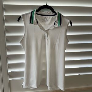 Classic Prep brand sleeveless tech material polo size Medium (women’s)